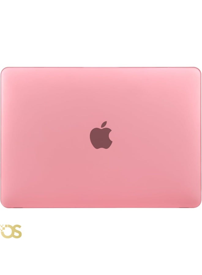 او اس كفر هارد شيل لماك بوك إير 13.6 بوصة من OS STORE — حماية مقاومة للخدوش والصدمات، تصميم نحيف وخفيف مع فتحات تهوية للحفاظ على تبريد الجهاز، سهل التركيب ومناسب للاستخدام اليومي — متوافق مع موديلات M2 (2022-2023) A2681 / M3 (2024) A3113 / M4 A3240 (2025)  (غطاء كريستالي وردي مع واقي شاشة) - Image 3